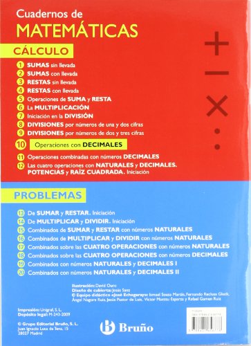 10 Operaciones con decimales (Castellano - Material Complementario - Cuadernos De Matemáticas) - 9788421656778