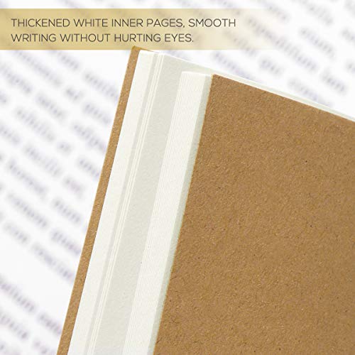 12Pcs Cuaderno Kraft Vintage Notebook NotePad de Steno Memo Mini Diario Notebook, Páginas en blanco, 15.5 x 8.6 cm