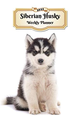 2021 Siberian Husky Weekly Planner: 12 Months | 107 pages 6x9 in. | Diary | Organizer | Agenda | Appointment | Calendar | For Dog Lovers