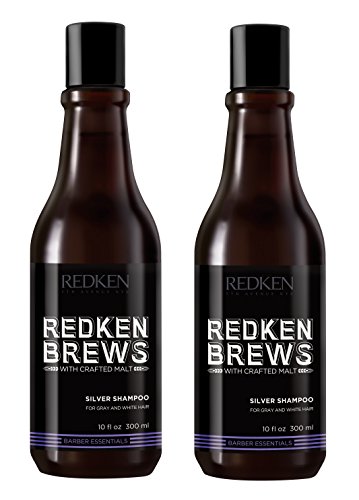 2er Silver Shampoo Brews Redken 5th Avenue NYC Silber Shampoo für graues und weißes Haar je 300 ml = 600 ml