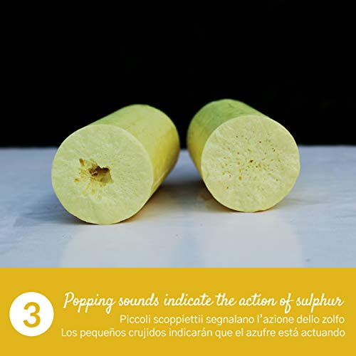 3 Barritas de azufre - Remedio natural para los dolores cervicales, tortícolis, dolores articulares y resfriados