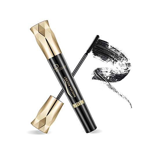 4D Rimel de pestañas con fibras de seda, Mascara corona rimel impermeable de pestañas extra largas, rímel espesante y espesante natural grueso, maquillaje de ojos largo y encantador