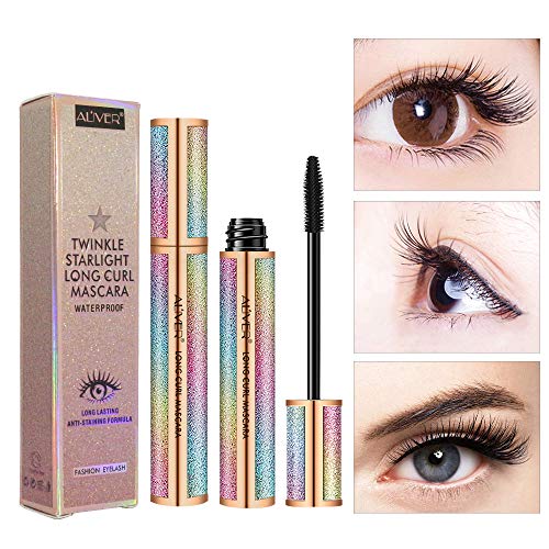 4D Silk Fiber Lash Mascara Waterproof Black, Lengthening and Thick, Fiber Mascara, Long Lasting, Waterproof Mascara.