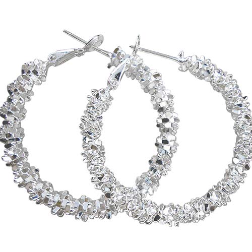 AchidistviQ venta al por mayor joyería de las mujeres 925 plata esterlina exagerada círculo grandes pendientes femeninos círculo pendientes pendientes florales