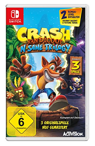 Activision Crash Bandicoot N. Sane Trilogy vídeo - Juego (Nintendo Switch, Arcada, E (para todos), Soporte físico)