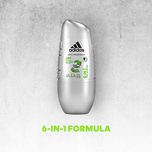 ADIDAS desodorante masculino cool&dry 6 en 1 roll on 50 ml