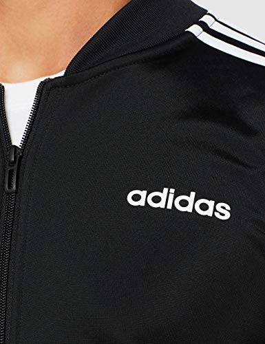 adidas Essentials 3-Stripes Track Suit Chándal, Hombre, Negro (Black/Black/White), XS