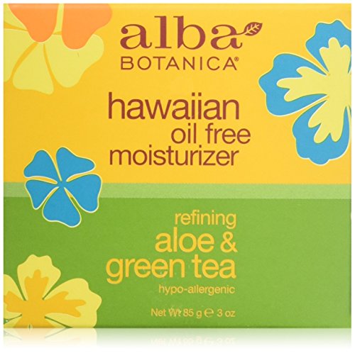 Alba Botanica Hawaiian hidratante sin aceite, aloe y té verde, 3 oz.