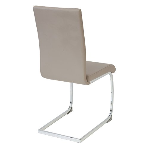 Albatros Silla Cantilever BURANO Set de 4 sillas Beige, SGS Probado