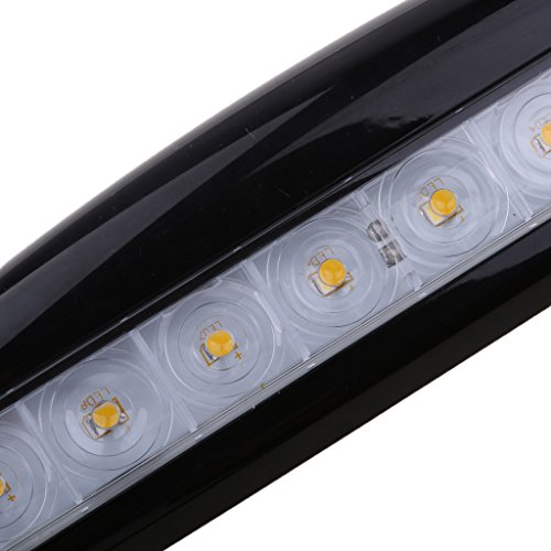 Almencla 2x 12V Impermeable LED Toldo Luz Super Brillante Para Caravan Motorhome Black