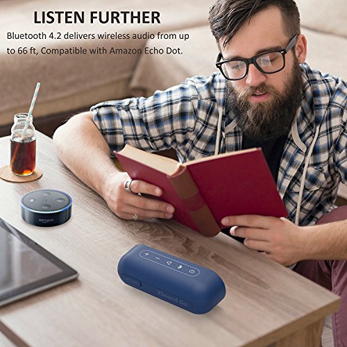 Altavoz Bluetooth,Tribit XSound Go IPX7 Impermeable con Sonido Extra Bass y Clásico,24 Horas, 20M Bluetooth Distancia, Llamadas Manos Libres,Radio Portatil USB (Azul)