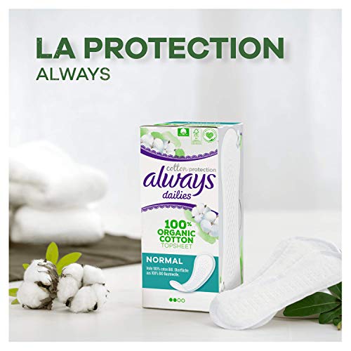 Always Diarios Protección De Algodón Normal Protegeslips 100 g