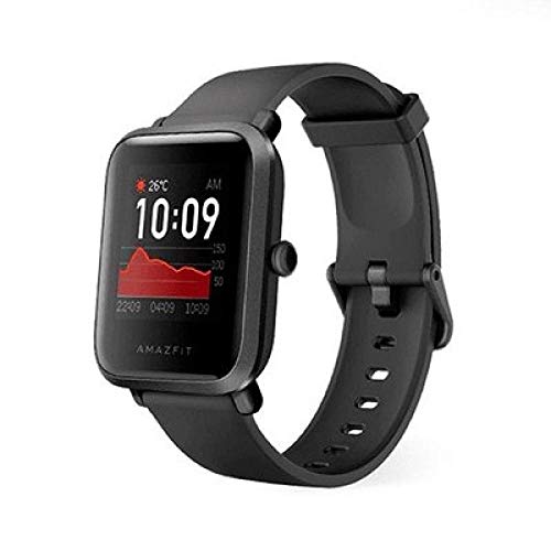 Amazfit Bip S Smartwatch 5ATM GPS GLONASS Inteligente Reloj Bluetooth Bip 2 para Android y iOS Version Global (Negro), 4+64GB