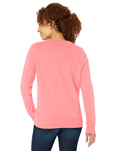 Amazon Essentials Sudadera French Terry Fleece Crewneck fashion-sweatshirts, Coral brillante, US XL (EU 2XL)