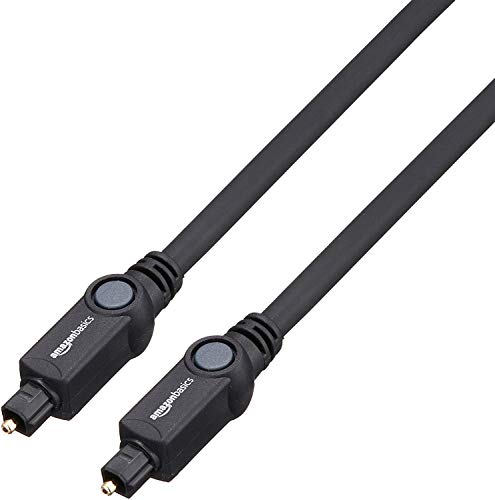 AmazonBasics - Cable óptico de audio digital Toslink (1 m)