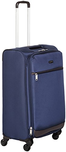 AmazonBasics - Maleta blanda con ruedas giratorias, 64 cm, Azul marino