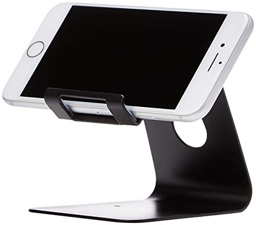 AmazonBasics – Soporte para teléfono móvil iPhone y Android | Negro