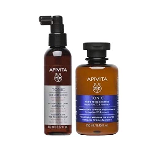 Apivita Hair Loss Locion Para La Caida Del Cabello Unisex Hippophae Lupino 150 Ml NUEVO + Regalo Champu Apivita Mens Tonic 250 Ml