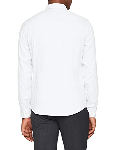 Armani Exchange 8nzcbg Camisa, Blanco (Wht Oxfrd W 7 BLU/W 0130), X-Small para Hombre