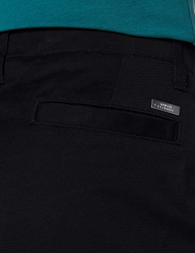 Armani Exchange Pocket Trousers Pantalones, Negro (Black 1200), W22 (Talla del Fabricante: 29) para Hombre