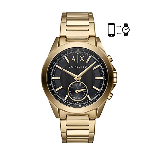 Armani Exchange Smartwatch Híbrido para Hombre de Connected con Correa en Acero Inoxidable AXT1008