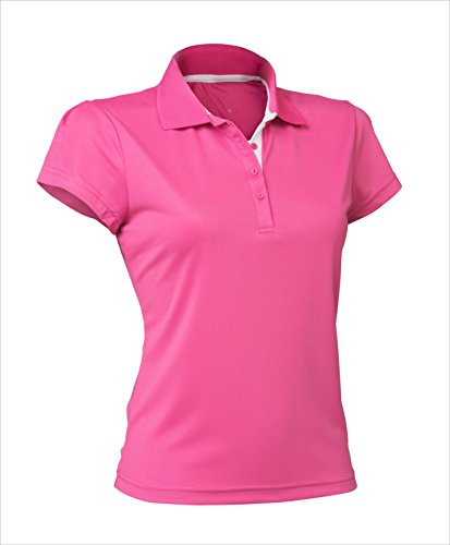 Asioka 102/14 Polo de Manga Corta, Mujer, Fucsia, XL