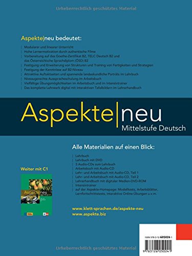 Aspekte. Lehrburch. Per le Scuole superiori. Con DVD-ROM. Con espansione online: Aspekte neu b2, libro del alumno + dvd (ALL NIVEAU ADULTE TVA 5,5%)