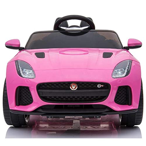 ATAA Jaguar F-Type 12v - Rosa - Coche eléctrico para niños de batería 12v Coche Infantil Licenciado con Mando Control Remoto