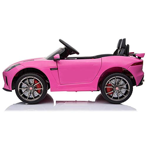 ATAA Jaguar F-Type 12v - Rosa - Coche eléctrico para niños de batería 12v Coche Infantil Licenciado con Mando Control Remoto