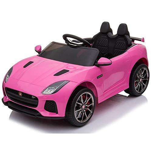 ATAA Jaguar F-Type 12v - Rosa - Coche eléctrico para niños de batería 12v Coche Infantil Licenciado con Mando Control Remoto