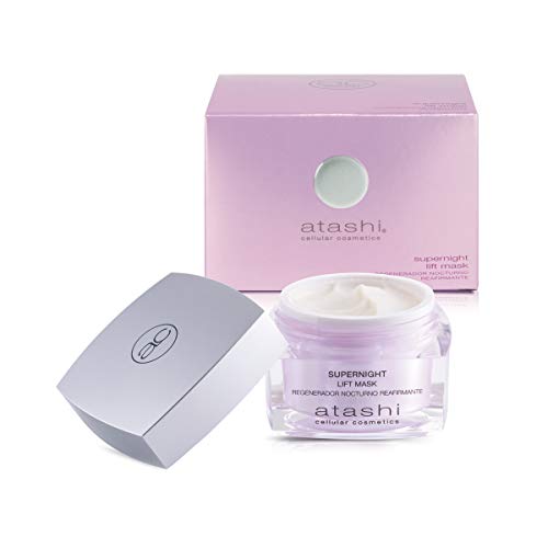 Atashi Supernight - Lift Mask | Mascarilla Regeneradora Nocturna | Repara y Protege de Luz Azul | Restaura Firmeza | Hidrata, Revitaliza y Tonifica Piel | Ácido Hialurónico | Liposomas A, C, E - 50ml