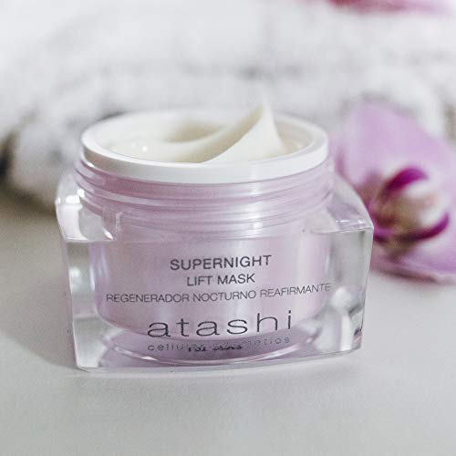 Atashi Supernight - Lift Mask | Mascarilla Regeneradora Nocturna | Repara y Protege de Luz Azul | Restaura Firmeza | Hidrata, Revitaliza y Tonifica Piel | Ácido Hialurónico | Liposomas A, C, E - 50ml