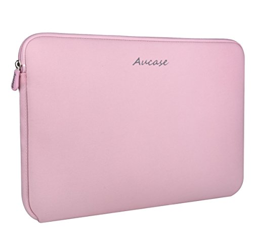 Aucase 11-15,6 Pulgadas Funda para Ordenadores Portátiles, Funda Protectora Neopreno para Hombre y Mujer (15,6 Pulgadas, Bebé Rosa)