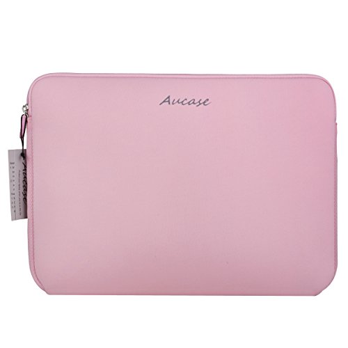 Aucase 11-15,6 Pulgadas Funda para Ordenadores Portátiles, Funda Protectora Neopreno para Hombre y Mujer (15,6 Pulgadas, Bebé Rosa)