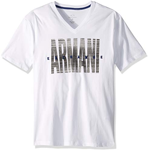 A|X Armani Exchange Men's Contrast V Neck Tee