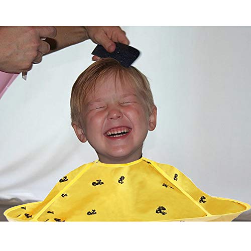 Babero de corte de pelo para niños Impermeable, antiadherente, paño para el cabello, peluquería, corte de pelo, capa doméstica