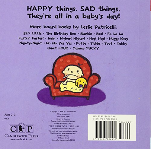 Baby Happy Baby Sad (Leslie Patricelli Boardbooks)