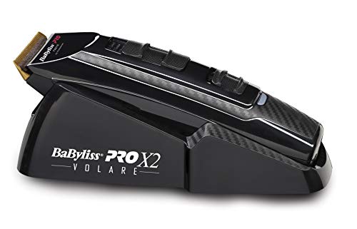 BaByliss Volare X2 - Maquina cortapelos, 8 guías de corte, color negro