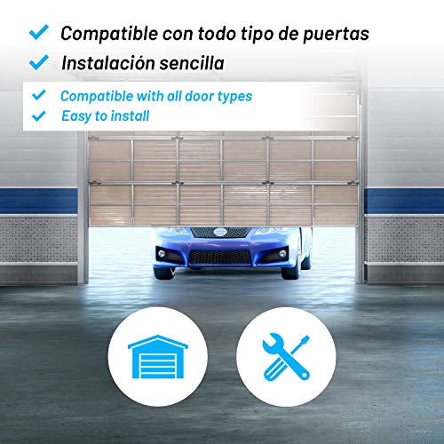 Baintex Easy Parking Apertura de la Puerta del Garaje con Móvil por Bluetooth para 5 Usuarios ¡Líbrate De Los Mandos! Compatible con Todas Las Puertas de Garaje Fácil y Rápido Salida por Contacto