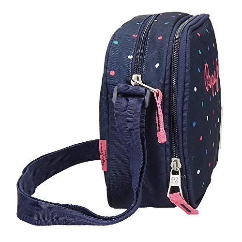 Bandolera Pepe Jeans Molly Dos Compartimentos, Azul, 23 x 17 x 8 cm