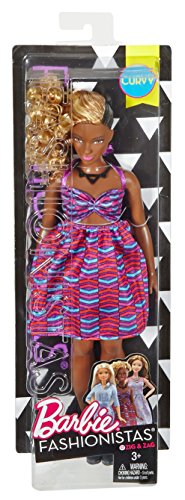 Barbie - Fashionista, muñeca con Vestido Zigzag (DVX79)