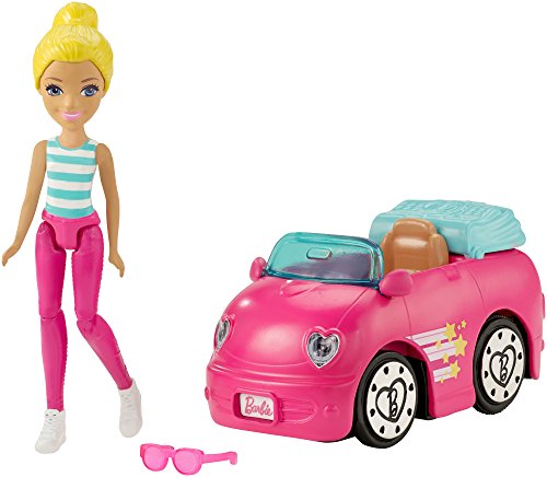 Barbie On The Go Pink Car and Doll - Muñecas, Femenino, Chica, 4 año(s),, Ampolla