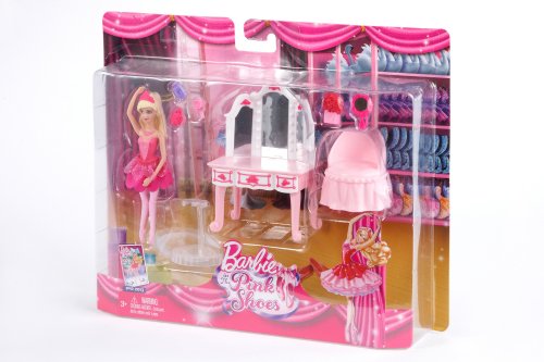 Barbie Pink Shoes Pink Vanity Furniture Set