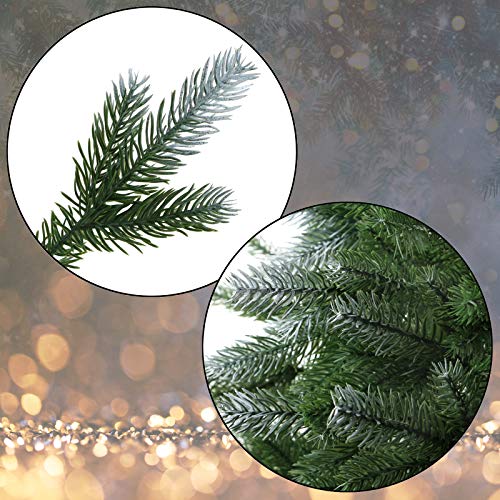 BB Sport Árbol Navidad PE/PVC Mixto 180 cm Verde Oscuro - azúcar Glas Abeto Navidad Artificial Realista