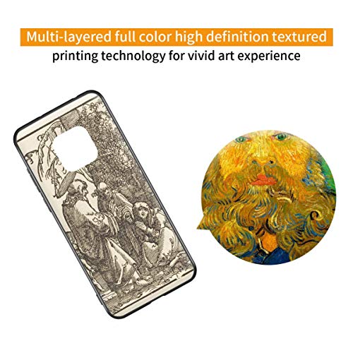 Berkin Arts Albrecht Altdorfer para el Caso del Huawei Mate 20 Pro/Estuche para teléfono móvil de Bellas Artes/Impresión Giclee UV en la Cubierta del(Cristo Si congeda da Maria Prima Della Passione)