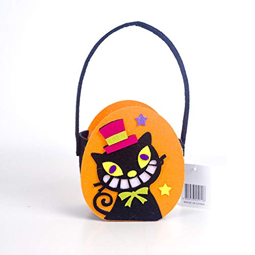 B/H Bolsa de Calabaza de Halloween para niños Reutilizables,Cesta de la Compra de Halloween, Cesta de Dulces (4 Piezas) -C,Halloween Bolsa de Regalo Reutilizable