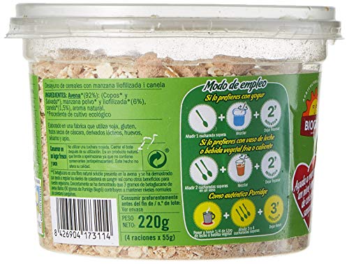 Biográ Bio-Porridge De Avena Con Manzana Y Canela S/Az Bi Biográ 400 g