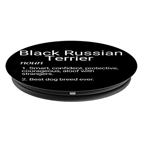 Black Russian Terrier Dog Breed - Black Russian Terrier PopSockets Agarre y Soporte para Teléfonos y Tabletas