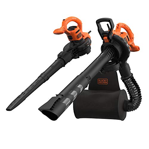 BLACK+DECKER BEBLV290-QS - Soplador, aspirador y triturador de hojas 2.900W, velocidad variable de 230-390 Km/h