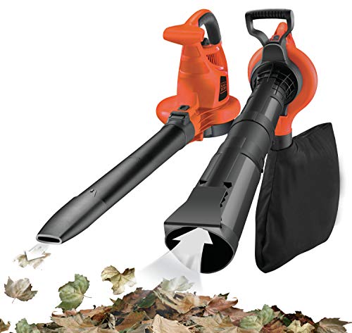 BLACK+DECKER GW3030-QS - Aspirador, soplador y triturador de hojas, 3000W, 418 Km/h